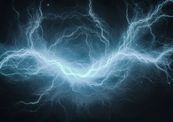 Синяя электрическая молния — стоковое фото