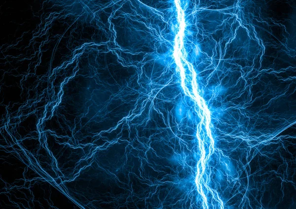 Kék elektromos villám — Stock Fotó