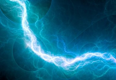 Elektrik Aydınlatma mavi, elektrikli arka plan