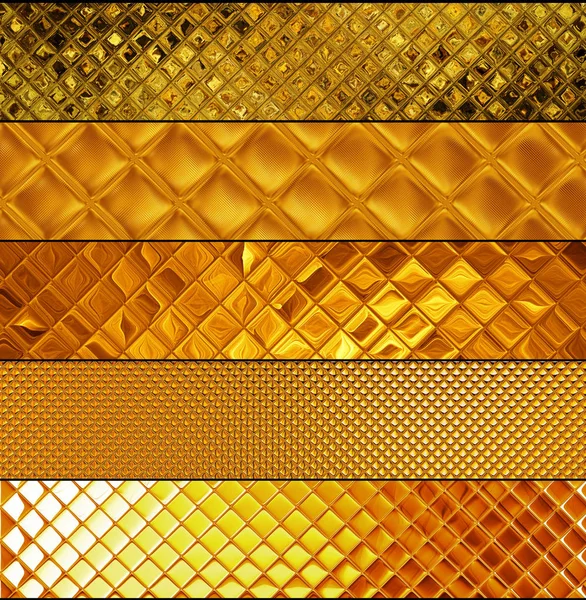 Золотий мозаїка банери — стокове фото