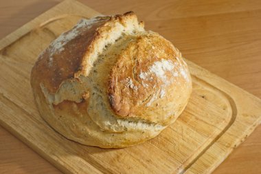 Taze ev yapımı ekmek.