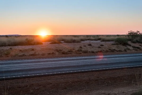 Αυστραλιανό outback αυτοκινητόδρομο — Φωτογραφία Αρχείου