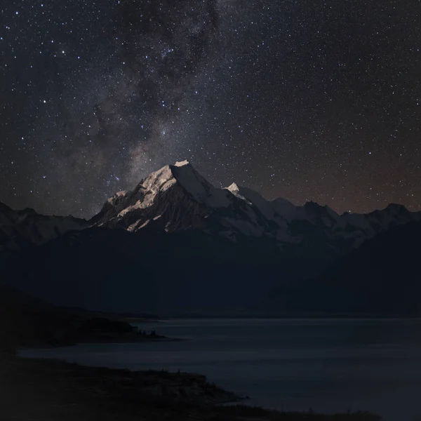 Mount Cook op nadert — Stockfoto