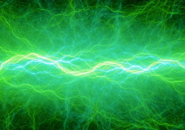 Green plasma lightning — Stock Photo, Image