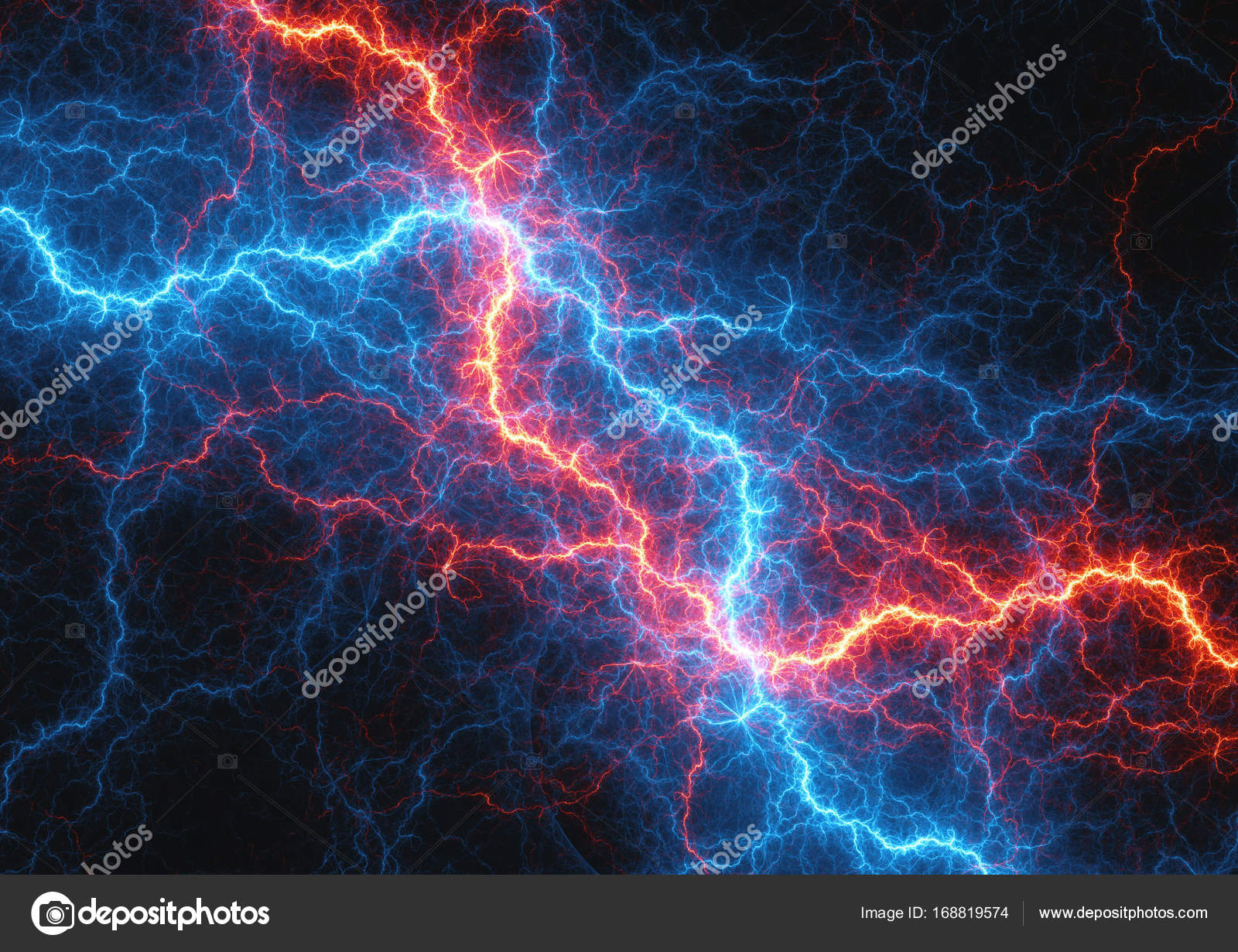 Electrical lightning background — Stock Photo © cappa #168819574