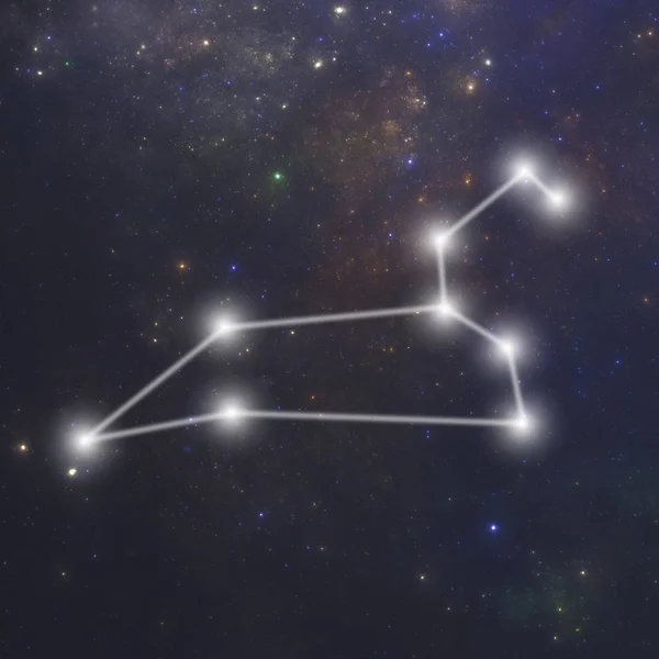 Leo zodiac constellation — Stock Photo, Image