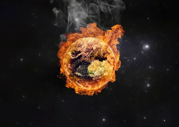 Küresel ısınma konsept illüstrasyon — Stok fotoğraf