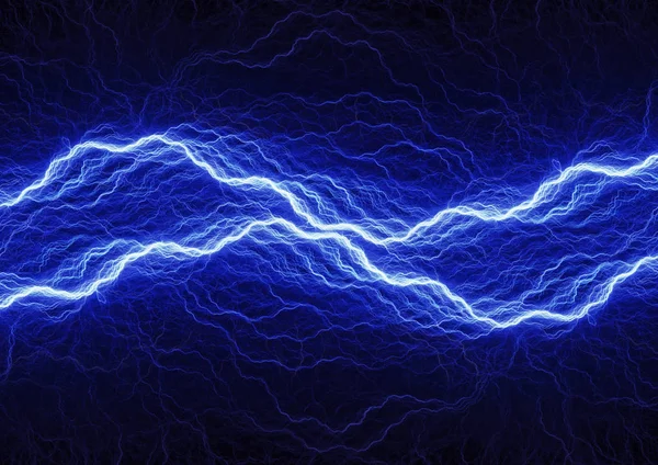 Blauwe Bliksemschicht Elektrische Plasma Achtergrond — Stockfoto