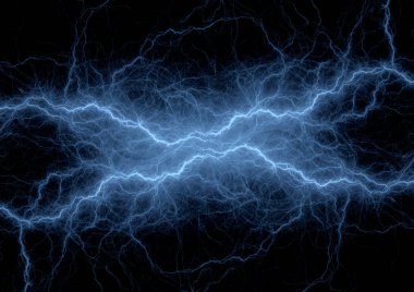 Mavi şimşek veya ses dalgaları görselleştirme, dijital electrocal arka plan