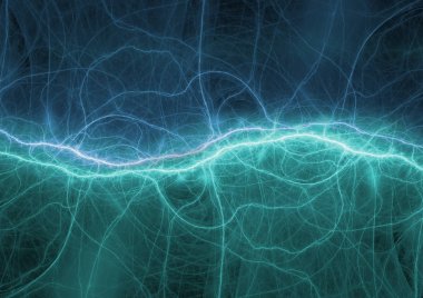 Mavi şimşek veya ses dalgaları görselleştirme, dijital electrocal arka plan