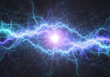 Ateş ve buz elektrik şimşek, plazma ve elektrik arka plan