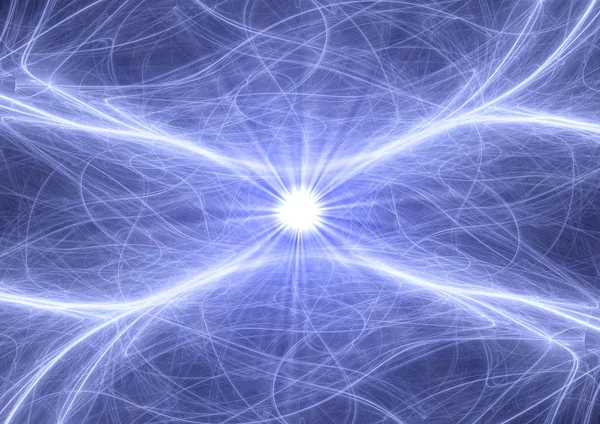 Blue Lightning Plasma Energy Electric Background — Stock Photo, Image