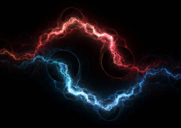 Плазма Огня Льда Энергия Электрические Молнии Фон — стоковое фото