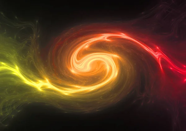 Hot red and yellow energy swirl, plasma and power abstract