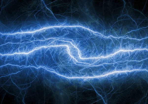 Синій Електричний Фон Плазма Блискавка — стокове фото