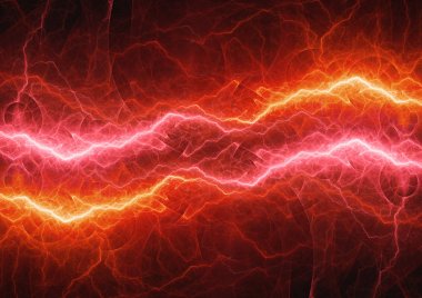 Sıcak plazma yıldırım yanma, soyut güç arka plan