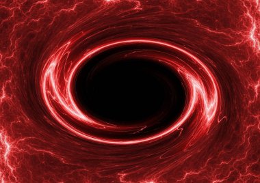 Kırmızı sıcak daire yıldırım, plazma elektrik arka plan