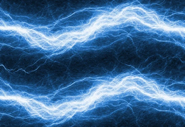 Blauwe Elektrische Lightning Bolt Plasma Macht Achtergrond — Stockfoto