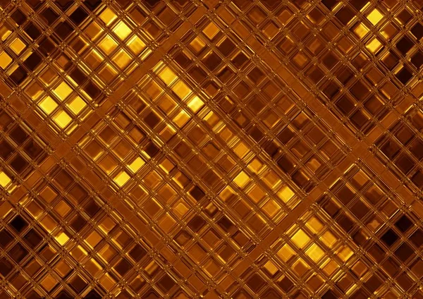 Luxury Golden Mosaic Abstract Gold Tile Background — Stock Photo, Image