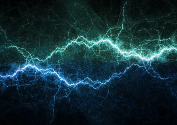 Fulmine Blu Potenza Plasma Sfondo Energia — Foto Stock