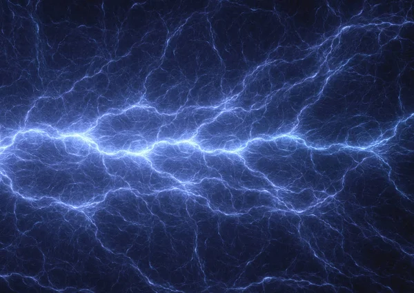 Синя Плазма Блискавка Потужність Електричний Фон — стокове фото