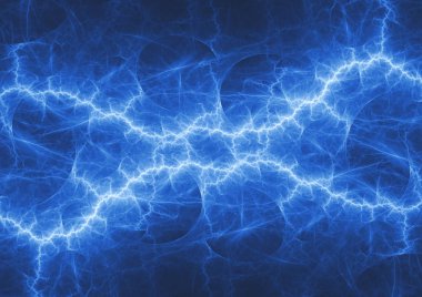 Plazma bolt yıldırım mavi, elektrikli arka plan