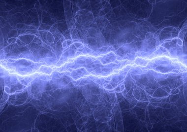 Plazma bolt yıldırım mavi, elektrikli arka plan