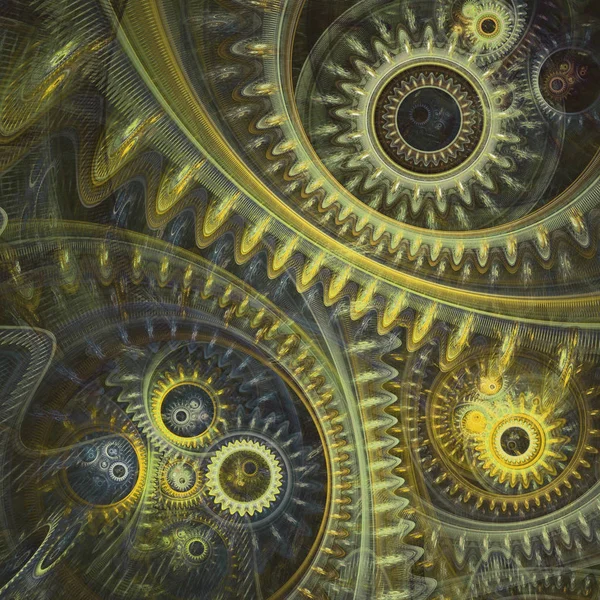 Fondo Abstracto Cogwheel Steampunk — Foto de Stock