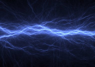 Elektrik yıldırım arka plan mavi, plazma soyut soyut