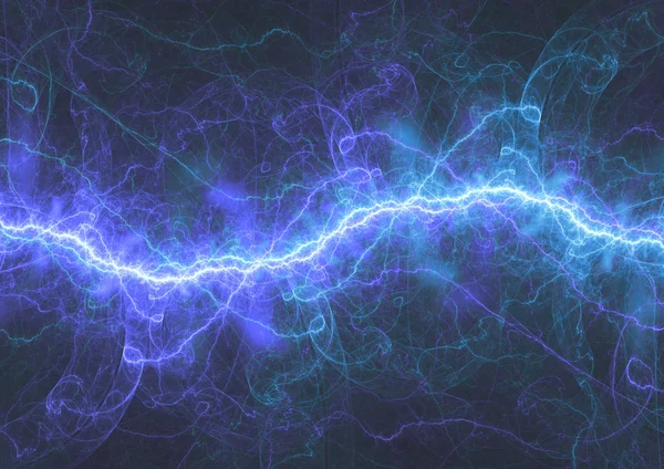 Blauer Plasmablitz Elektrischer Und Energetischer Hintergrund — Stockfoto
