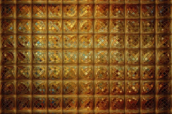 Mosaico Oro Lussuoso Sfondo Astratto — Foto Stock
