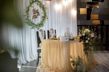 very colorful and delicate wedding decoration