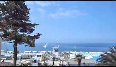 Soçi 'deki Riviera plajı.