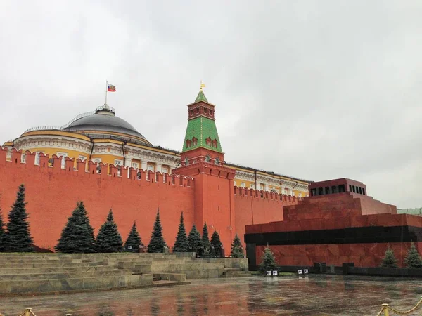 Senate Tower Kremlin Lenin Mausoleum — Stock Photo, Image