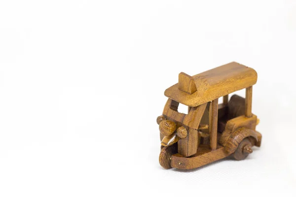 Retro Velho Brinquedo Triciclo Obsoleto Madeira — Fotografia de Stock