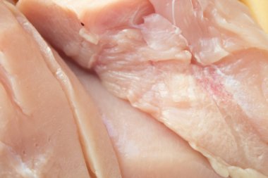 Sağlıklı bir diyet için tavuk fileto ve et. Diyet et pişirme, zayıflatma ve kas kütlesi kazanma kavramı.