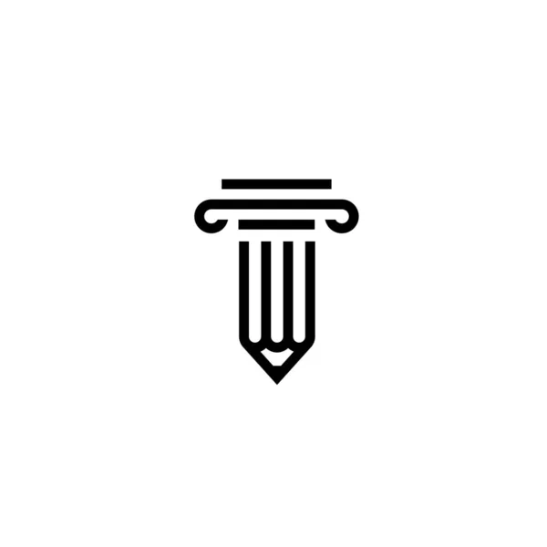 Penna lag logotyp vektor ikon illustration — Stock vektor