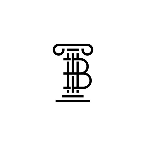 B字母法界碑标识矢量图标 — 图库矢量图片