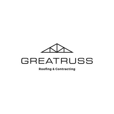 Truss çatı logo vektör çizimi