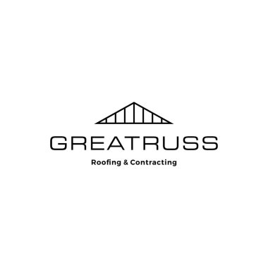 Truss çatı logo vektör çizimi