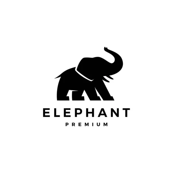Elefante logo vector icono ilustración — Vector de stock