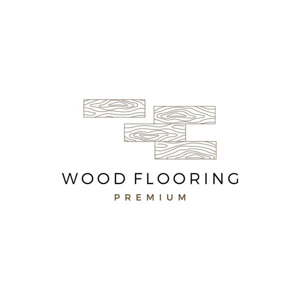 Дерев'яна паркетна підлога вінілова деревина гранітна плитка логотип Векторна ілюстрація — стоковий вектор