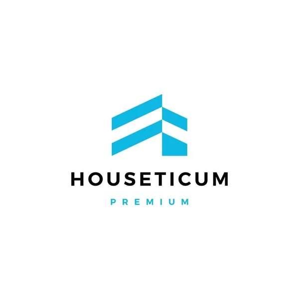 House house mortgage çatı mimarı logo vektör resimleme — Stok Vektör