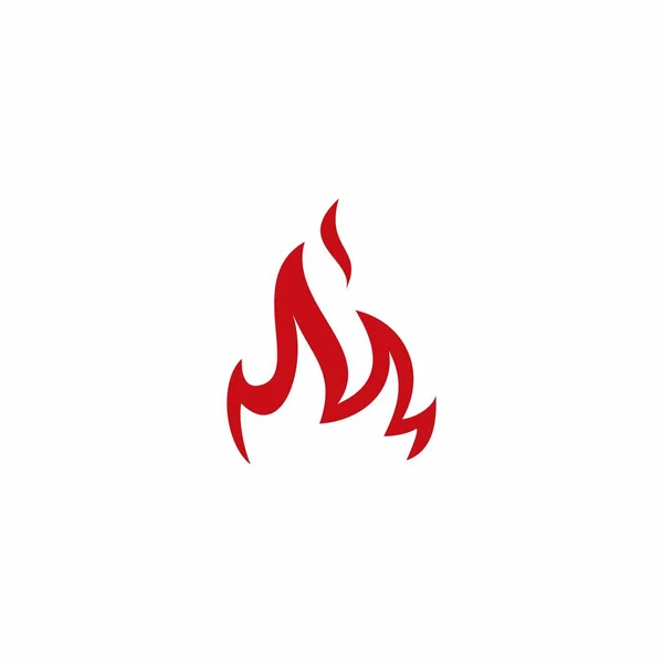 Fuoco fiamma logo vettoriale icona illustrazione — Vettoriale Stock