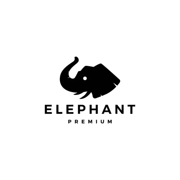 象頭のロゴ ベクトル アイコン イラスト — ストックベクタ