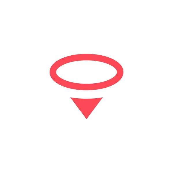 Halo pin posizione sicura logo vettoriale icona illustrazione — Vettoriale Stock
