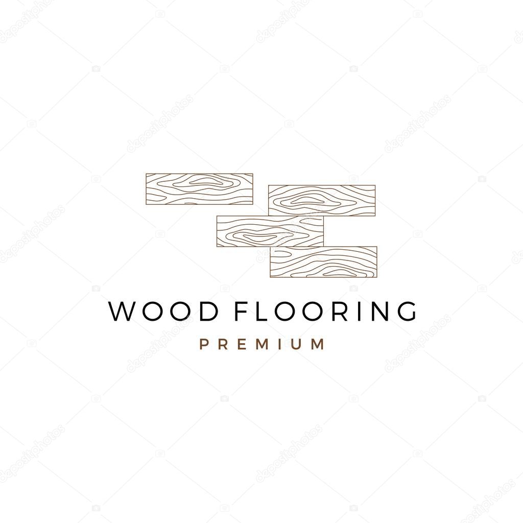 Wood parquet flooring vinyl hardwood granite tile logo vector icon illustration