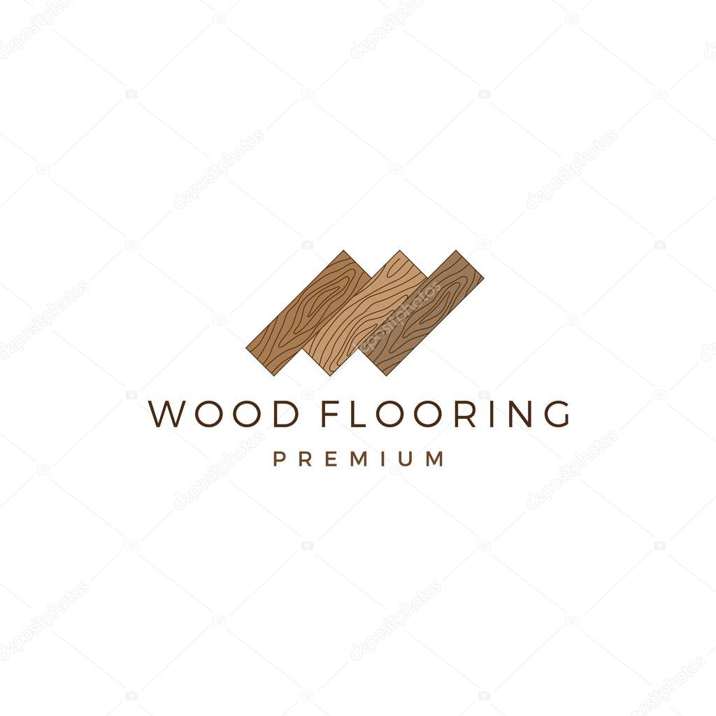 Wood parquet flooring vinyl hardwood granite tile logo vector icon illustration