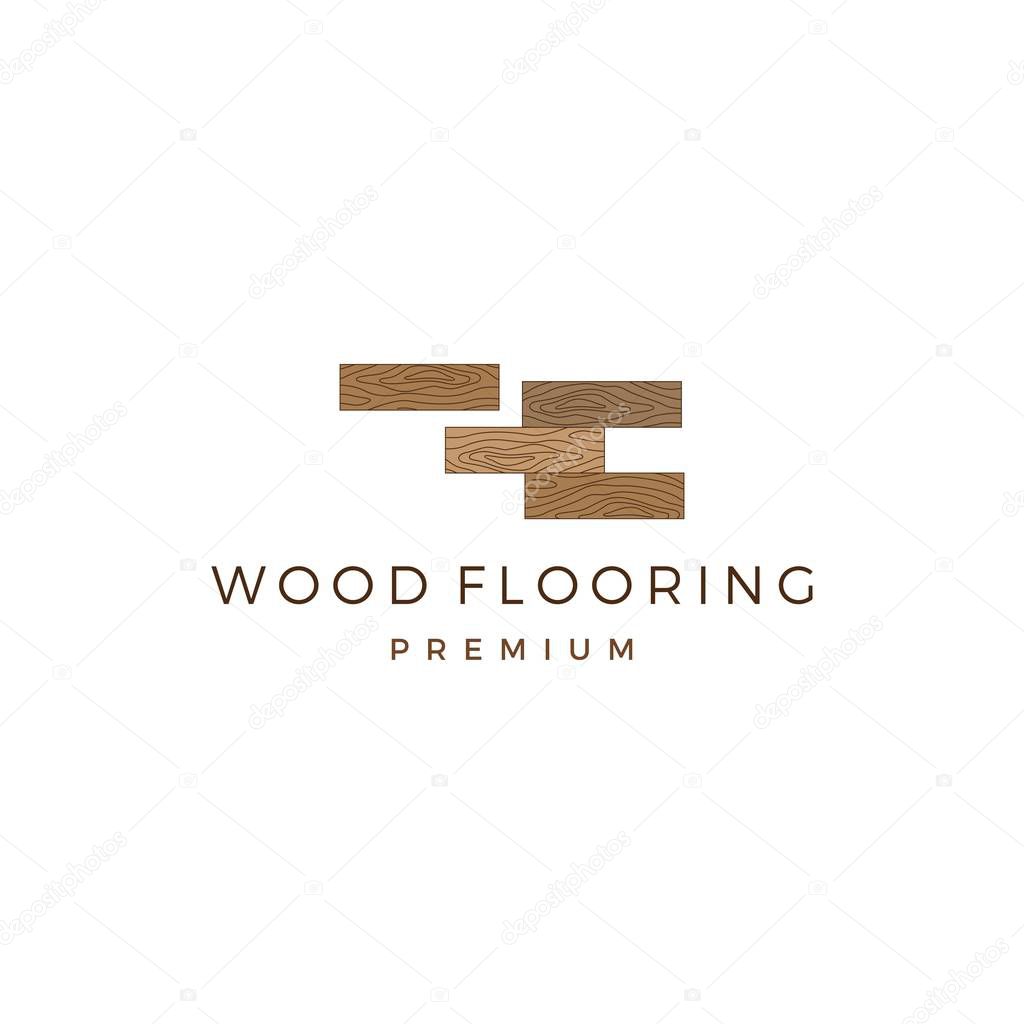 Wood parquet flooring vinyl hardwood granite tile logo vector icon illustration