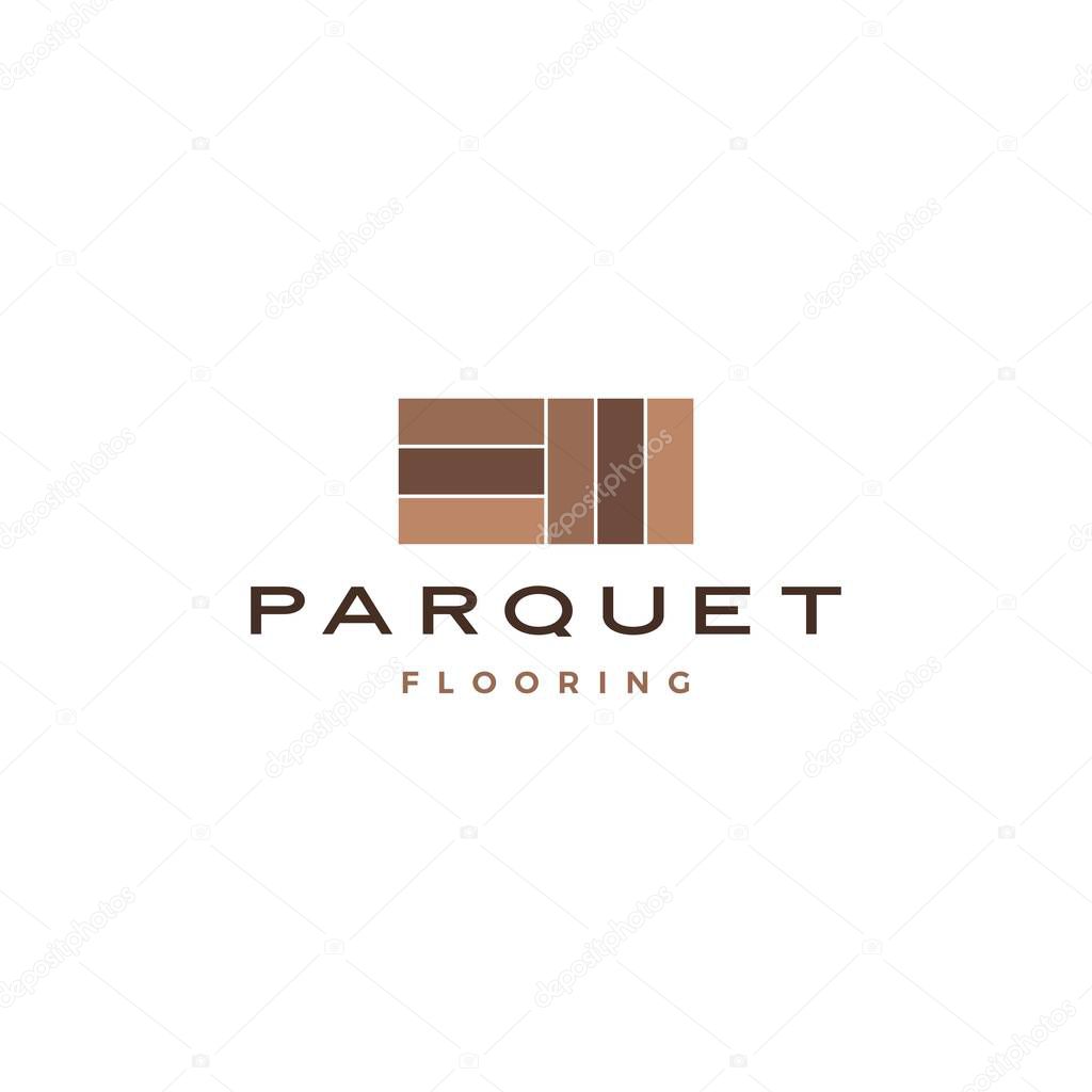 Wood parquet flooring vinyl hardwood granite tile logo vector icon illustration